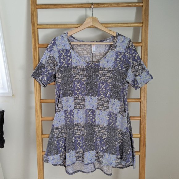 LuLaRoe Patchwork Perfect Tee - Picture 1 of 5